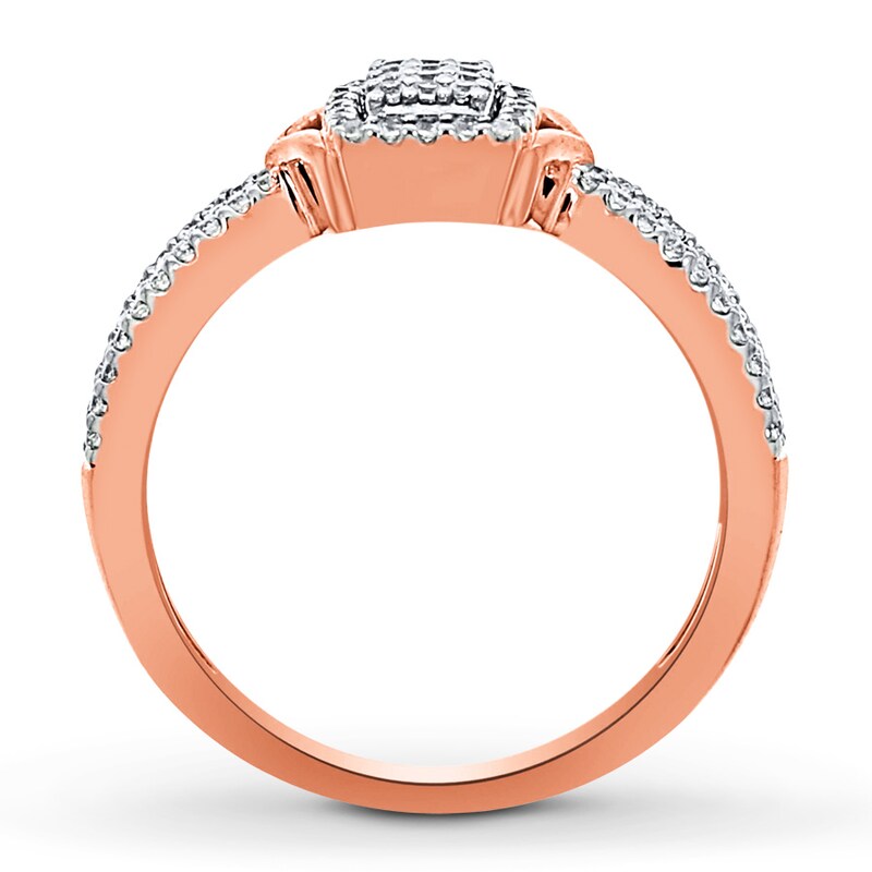 Main Image 2 of Previously Owned Diamond Ring 1/4 ct tw Round-cut 10K Rose Gold