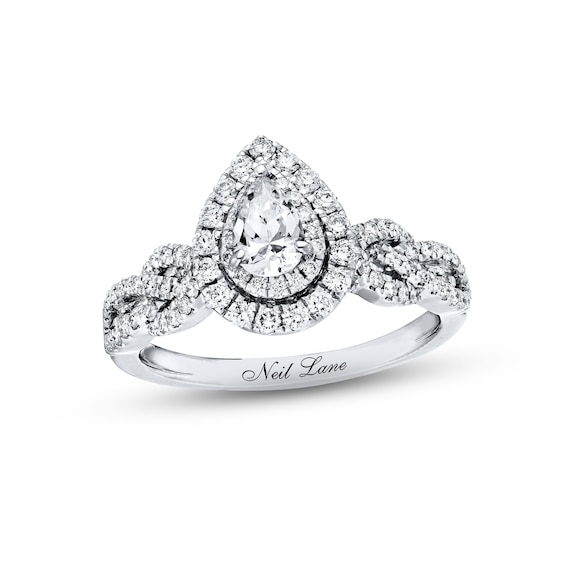 Previously Owned Neil Lane Bridal Ring 7/8 ct tw Diamonds 14K White Gold