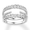 Thumbnail Image 1 of Previously Owned Diamond Enhancer Ring 1 ct tw Round-cut 14K White Gold
