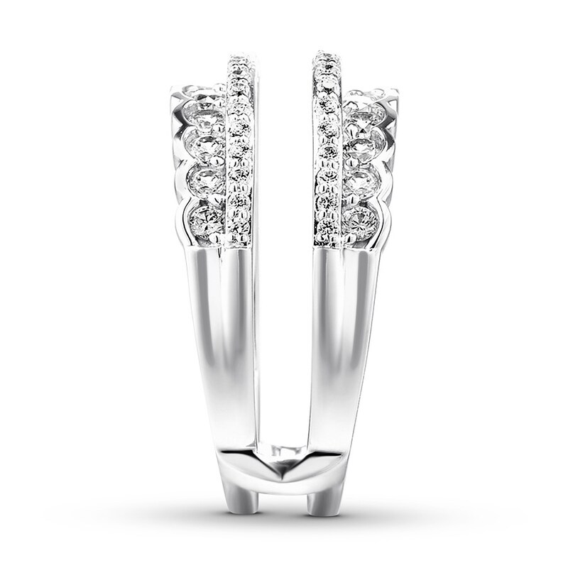 Main Image 3 of Previously Owned Diamond Enhancer Ring 1 ct tw Round-cut 14K White Gold