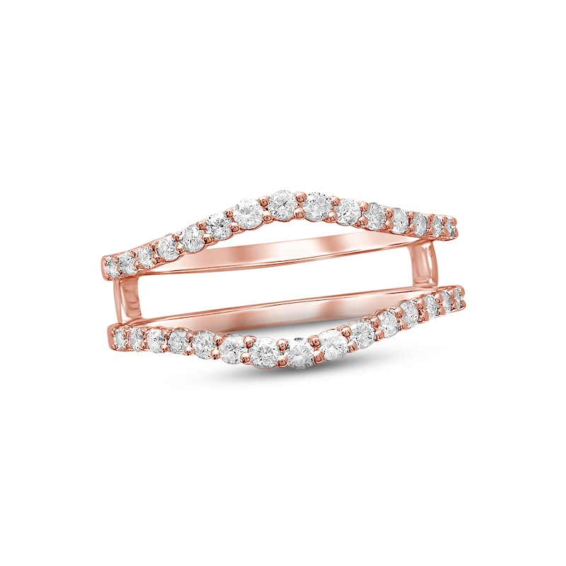Main Image 1 of Previously Owned Diamond Wrap Ring 1/2 ct tw Round-cut 14K Rose Gold