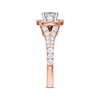 Thumbnail Image 1 of Previously Owned Neil Lane Engagement Ring 2-1/6 ct tw Cushion & Round-cut 14K Rose Gold