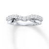 Thumbnail Image 0 of Previously Owned Diamond Contour Band 1/2 ct tw Round-cut 14K White Gold