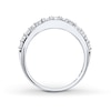 Thumbnail Image 1 of Previously Owned Diamond Contour Band 1/2 ct tw Round-cut 14K White Gold