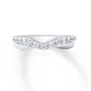 Thumbnail Image 3 of Previously Owned Diamond Contour Band 1/2 ct tw Round-cut 14K White Gold