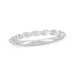 Previously Owned Neil Lane Premiere Diamond Anniversary Band 5/8 ct tw Marquise-cut 14K White Gold Size 5