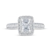 Thumbnail Image 3 of Previously Owned THE LEO Diamond Engagement Ring 1 ct tw Emerald & Round-cut 14K White Gold