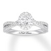 Thumbnail Image 1 of Previously Owned Neil Lane Premiere Diamond Engagement Ring 1-1/3 ct tw Oval & Round-cut 14K Gold - Size 8.5