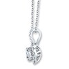 Thumbnail Image 2 of Previously Owned THE LEO Diamond Necklace 5/8 ct tw Diamonds 14K White Gold 19"