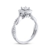 Thumbnail Image 2 of Previously Owned THE LEO Diamond Engagement Ring 3/4 ct tw Princess & Round-cut 14K White Gold