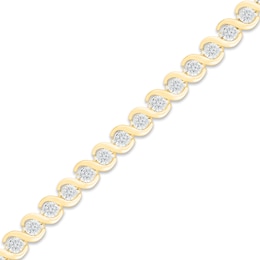 Previously Owned Diamond Bracelet 1 ct tw 10K Yellow Gold 7"