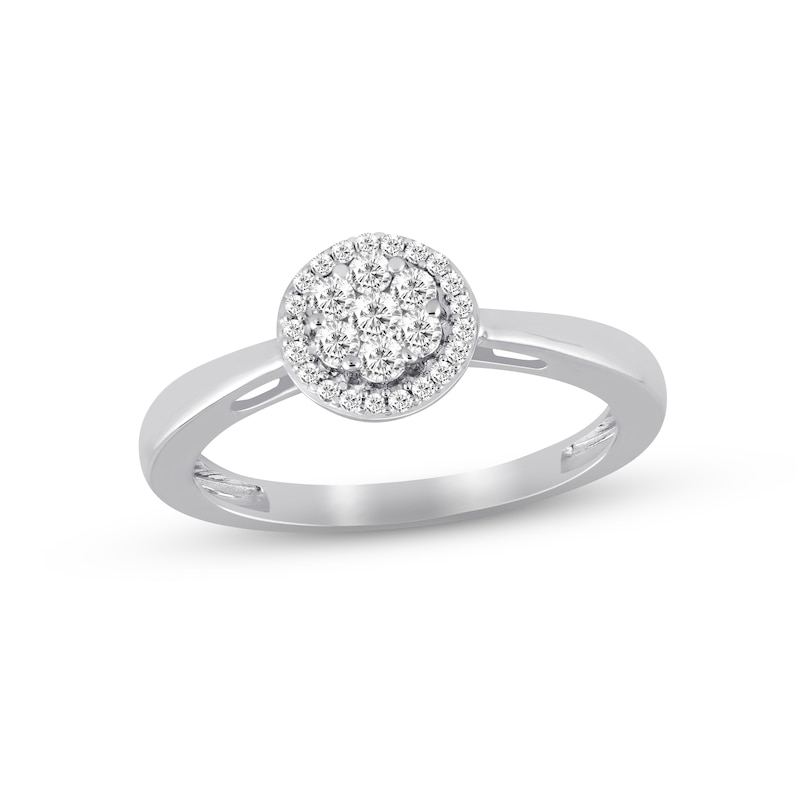 Main Image 1 of Previously Owned Diamond Ring 1/4 ct tw Round-cut 10K White Gold