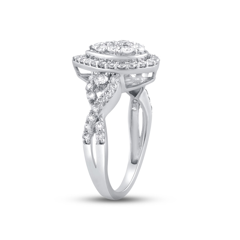 Main Image 2 of Previously Owned Diamond Ring 1 ct Round-cut 10K White Gold