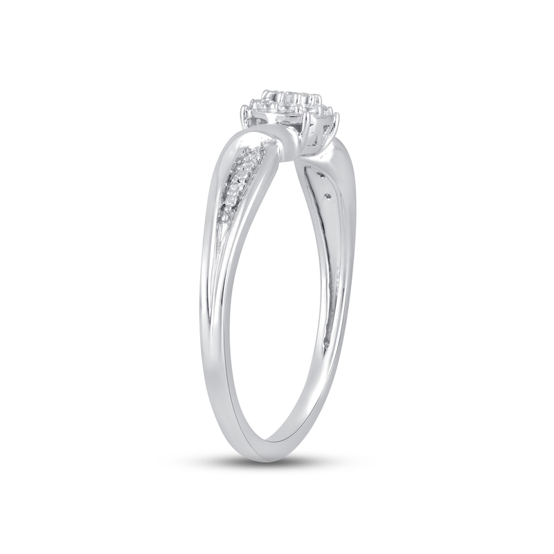 Main Image 2 of Previously Owned Diamond Ring 1/10 ct tw 10K White Gold