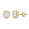 Thumbnail Image 0 of Previously Owned Men's Diamond Earrings 1/2 ct tw 10K Yellow Gold