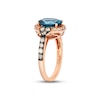 Thumbnail Image 1 of Previously Owned  Le Vian Topaz Ring 1/2 carat tw Diamonds 14K Strawberry Gold