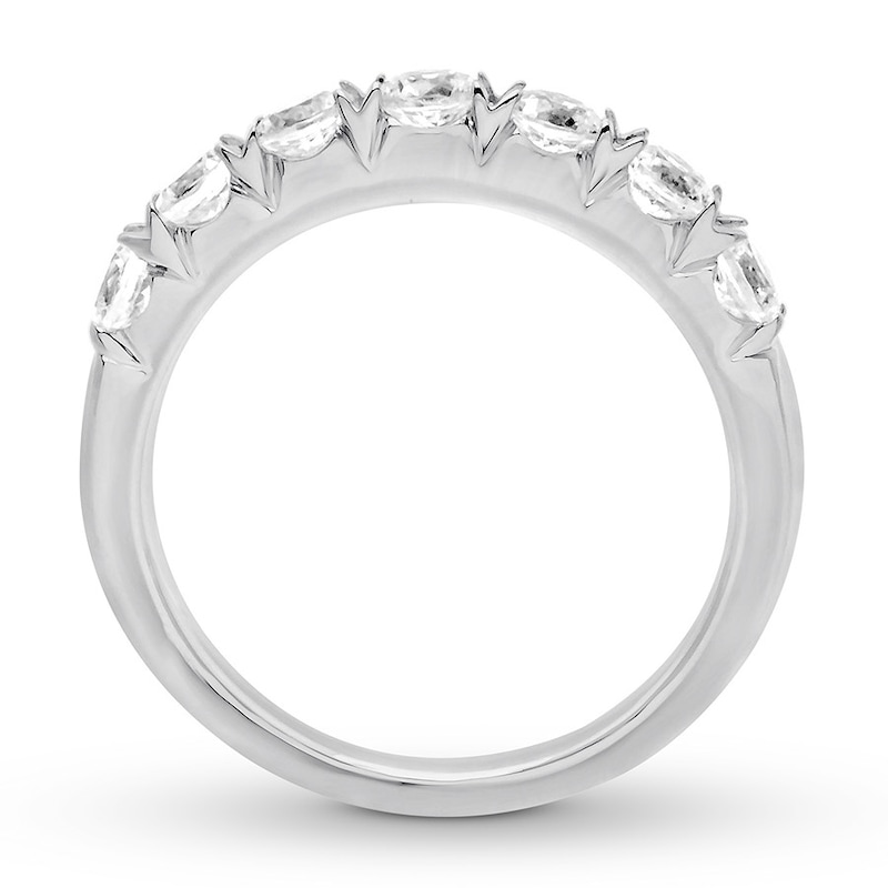 Main Image 2 of Previously Owned Diamond Anniversary Band 1 carat tw Round-cut 14K White Gold