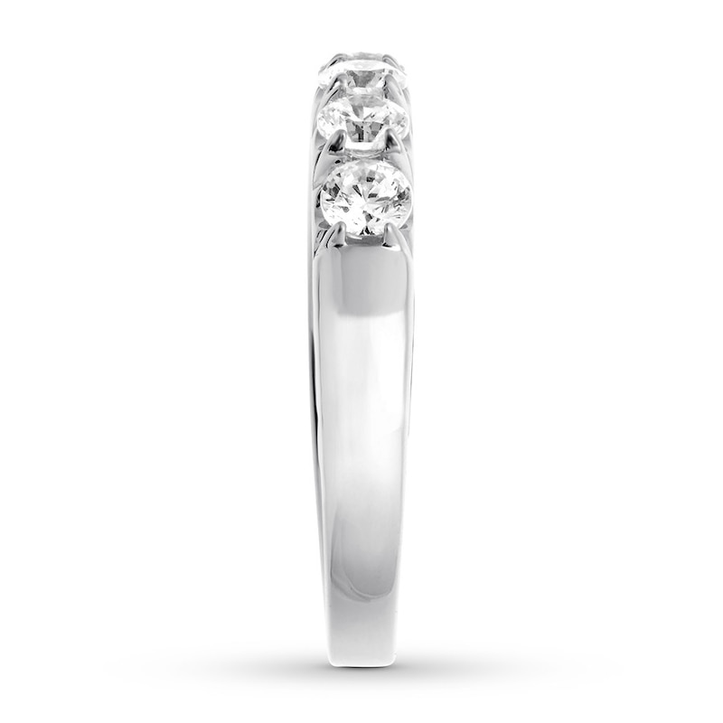 Main Image 3 of Previously Owned Diamond Anniversary Band 1 carat tw Round-cut 14K White Gold