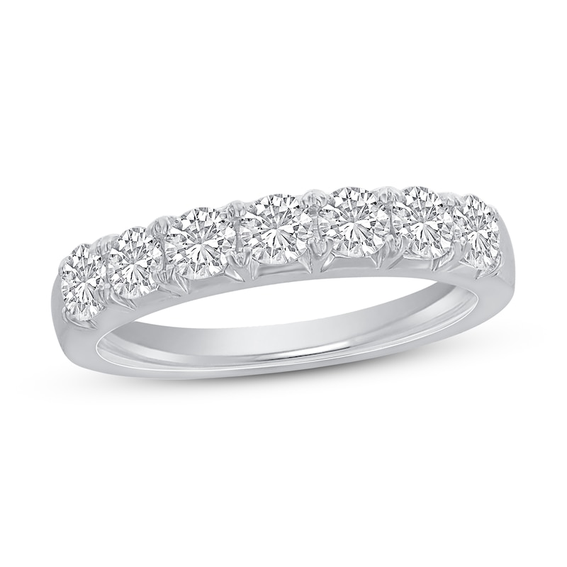 Main Image 1 of Previously Owned Diamond Anniversary Ring 1 ct tw Round 14K White Gold