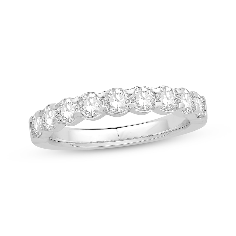 Main Image 1 of Previously Owned Diamond Anniversary Ring 1 ct tw Round-cut 14K White Gold