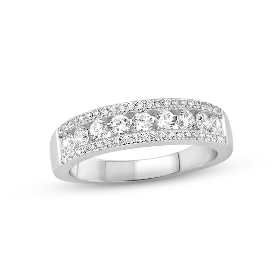Previously Owned Diamond Anniversary Ring 3/4 ct tw Round 14K White Gold