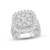 Thumbnail Image 0 of Previously Owned Diamond Engagement Ring 4 ct tw Round/Baguette 10K White Gold
