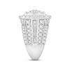 Thumbnail Image 1 of Previously Owned Diamond Engagement Ring 4 ct tw Round/Baguette 10K White Gold