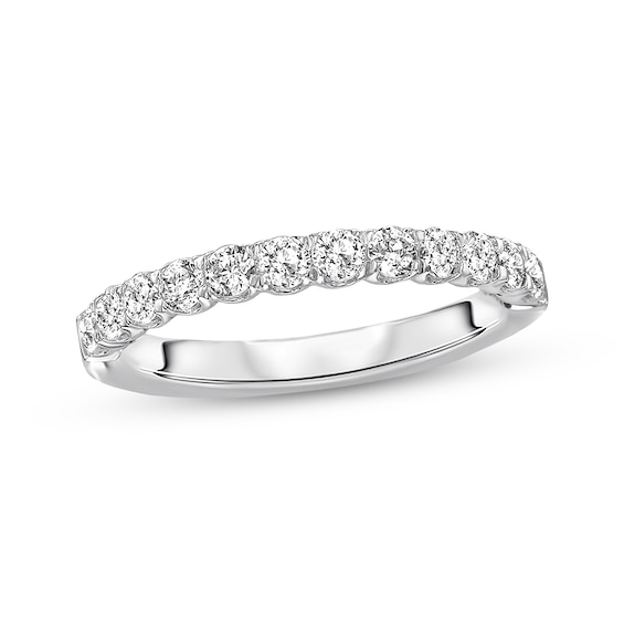 Previously Owned Diamond Wedding Band 1/2 carat tw Round 14K White Gold