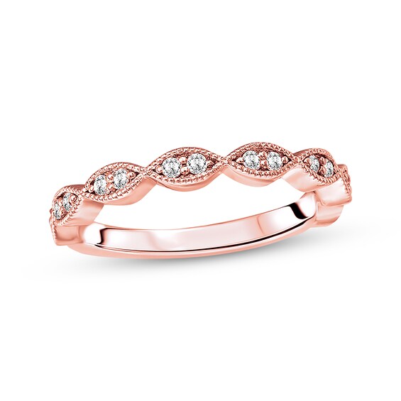 Previously Owned Diamond Anniversary Band 1/5 carat tw Round-cut 14K Rose Gold