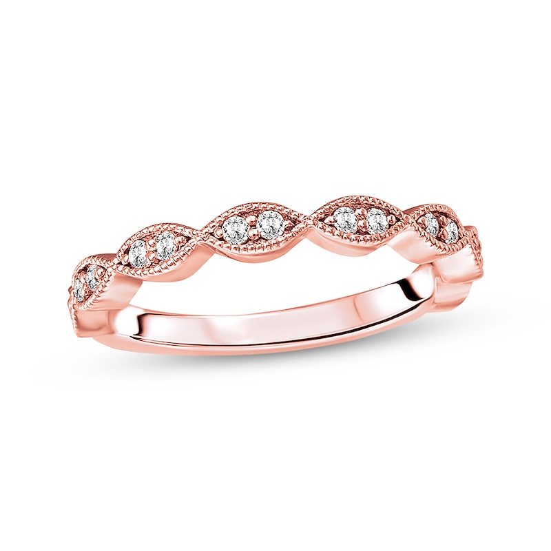 Previously Owned Diamond Anniversary Band 1/5 carat tw Round-cut 14K Rose Gold