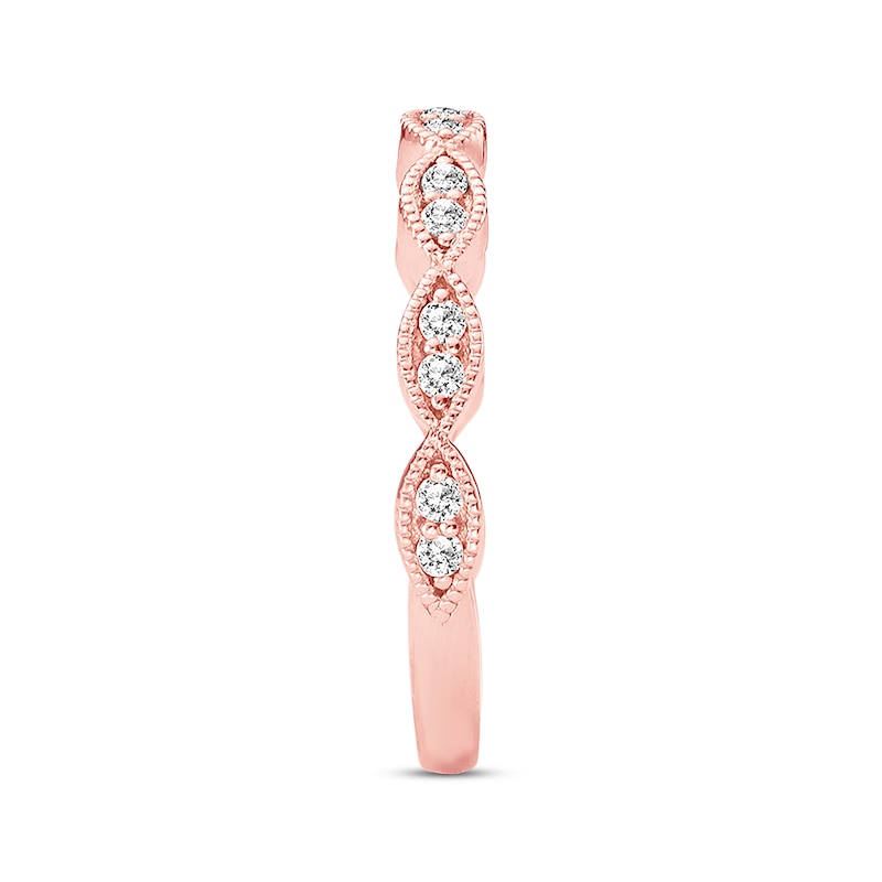 Previously Owned Diamond Anniversary Band 1/5 carat tw Round-cut 14K Rose Gold