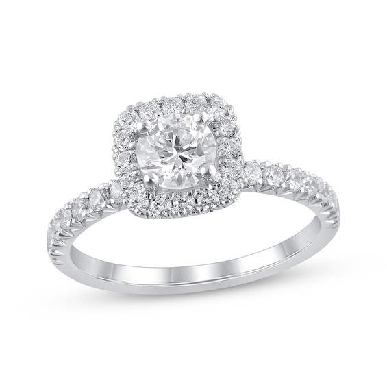 Previously Owned Diamond Engagement Ring 1-1/5 ct tw 14K White Gold