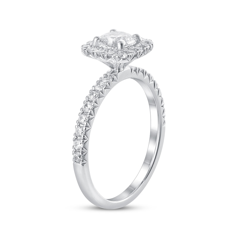 Main Image 2 of Previously Owned Diamond Engagement Ring 1-1/5 ct tw 14K White Gold