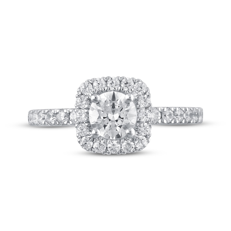 Main Image 3 of Previously Owned Diamond Engagement Ring 1-1/5 ct tw 14K White Gold