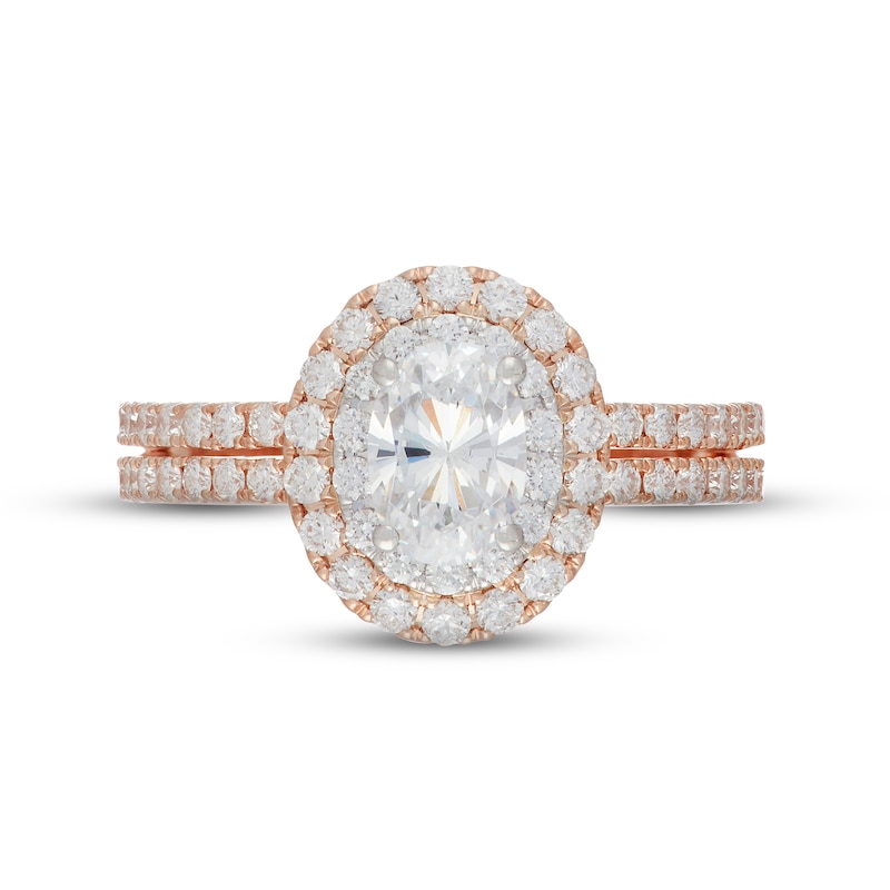 Previously Owned Neil Lane Diamond Engagement Ring 1-3/4 ct tw Oval/Round 14K Two-Tone Gold