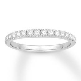 Previously Owned Colorless Diamond Wedding Ring 3/8 ct tw Round-cut 14K Gold