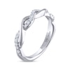 Thumbnail Image 2 of Previously Owned THE LEO Diamond Wedding Band 1/5 ct tw Round-cut 14K White Gold