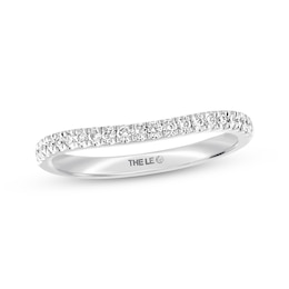 Previously Owned THE LEO Diamond Wedding Band 1/5 ct tw Round-cut 14K White Gold