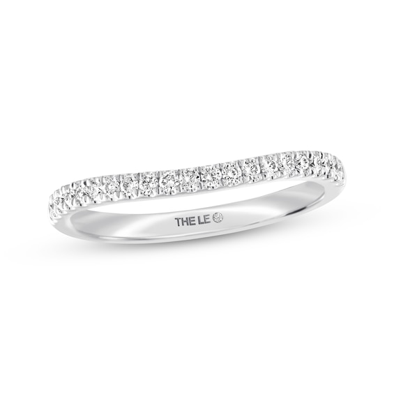 Previously Owned THE LEO Diamond Wedding Band 1/5 ct tw Round-cut 14K White Gold