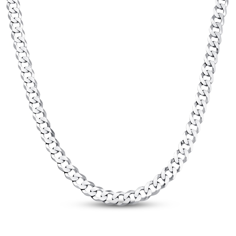 Main Image 1 of Previously Owned Curb Chain Necklace Solid Sterling Silver 22&quot; Length