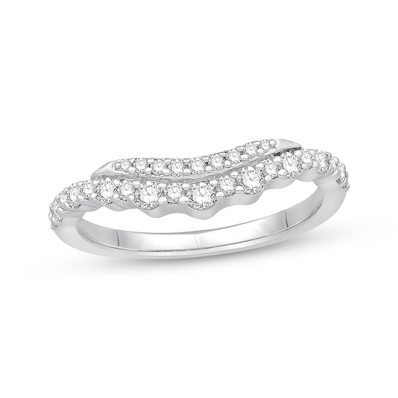 Previously Owned Diamond Enhancer Ring 3/8 ct tw Round-cut 14K White Gold