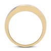 Thumbnail Image 2 of Previously Owned Men's Diamond Wedding Band 1/8 ct tw 10K Two-Tone Gold