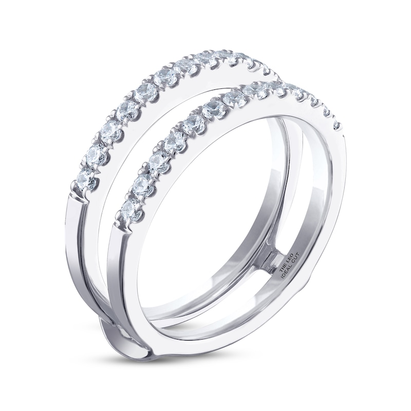 Previously Owned THE LEO Ideal Cut Diamond Enhancer Band 1/2 ct tw Round-cut 14K White Gold