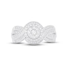 Thumbnail Image 2 of Previously Owned Diamond Halo Ring 1/2 ct tw Round-cut 10K White Gold