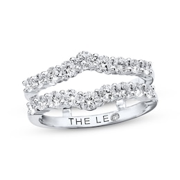 Previously Owned THE LEO Diamond Enhancer Ring 1 ct tw Round-cut 14K White Gold