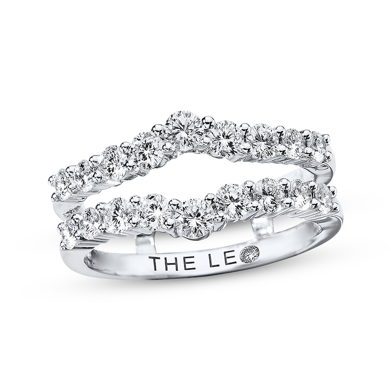 Previously Owned THE LEO Diamond Enhancer Ring 1 ct tw Round-cut 14K White Gold