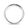 Previously Owned Men's Wedding Band 1/10 ct tw Round-cut 10K White Gold