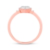 Thumbnail Image 2 of Previously Owned Diamond Promise Ring 1/5 ct tw Round & Baguette 10K Rose Gold
