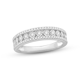 Previously Owned Diamond Anniversary Band 1/3 ct tw Round-cut 10K White Gold