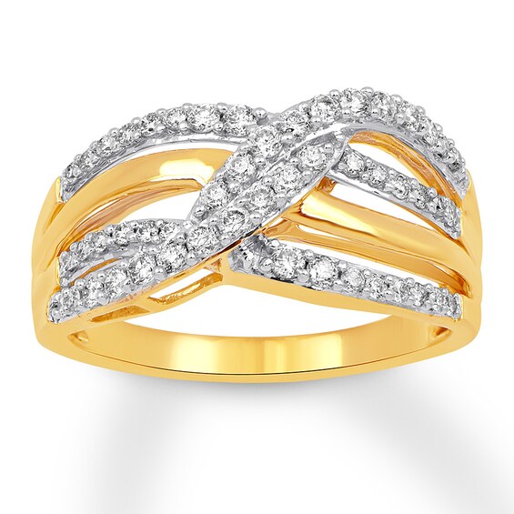 Previously Owned Diamond Ring 1/2 ct tw Round-cut 10K Yellow Gold